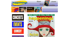 Desktop Screenshot of happeningsmagazine.net